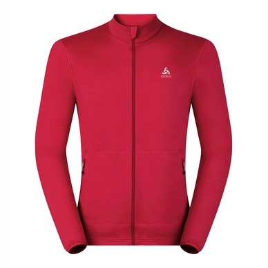 Vest Odlo Midlayer Full Zip Alagna Men Chinese Red Melange