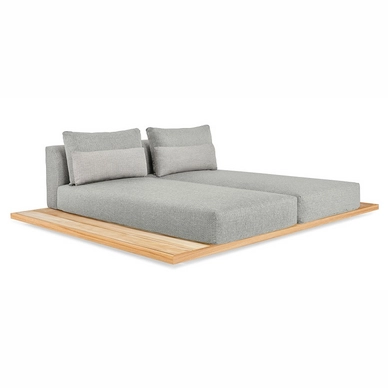 Ligbed Suns Aspen Teak Sidepanel Soft Grey (1 stuk)
