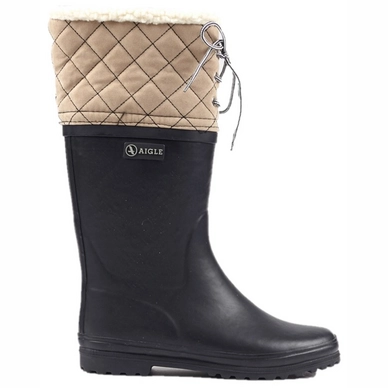 Regenlaars Aigle Women Polka Giboulee Marine Beige