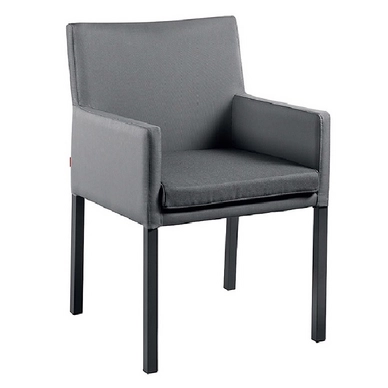 Tuinstoel Suns Antas Matt Royal Grey / Black Grey (set van 2)