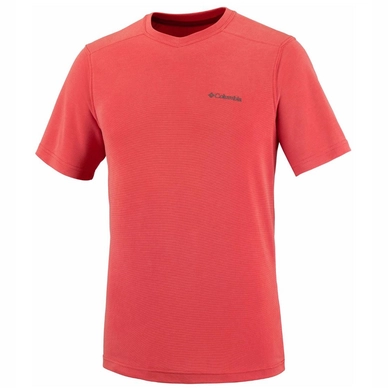 T-Shirt Columbia Sun Ridge Novelty Short Sleeve V-Neck Super Sonic