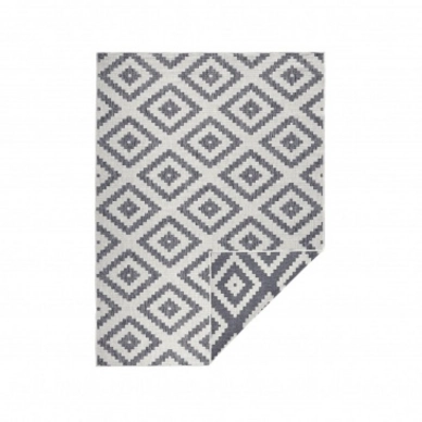 Buitenkleed Miloo Home Malta Grey Cream (160 x 230 cm)