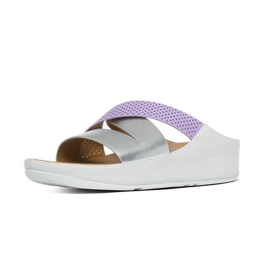 FitFlop Hola Slide Dusty Lilac Silver