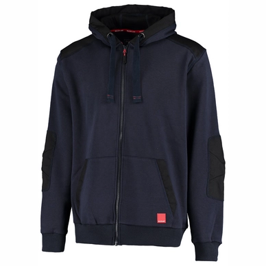 Werkvest Ballyclare Unisex 365 Hard-Wearing Hoodie With Full Zip And CORDURA Reinforcement Navy Black