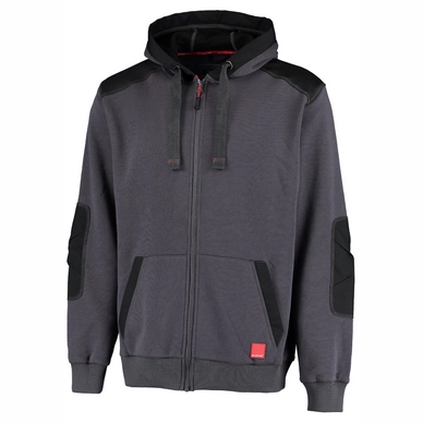 Werkvest Ballyclare Unisex 365 Hard-Wearing Hoodie With Full Zip And CORDURA Reinforcement Charcoal Black