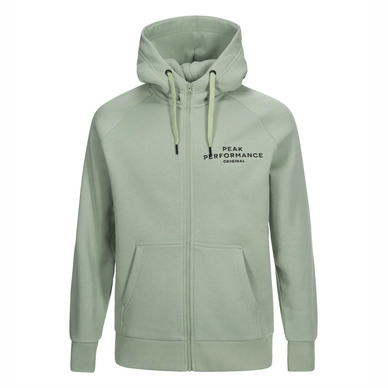 Vest Peak Performance Men Logo Zipped Hood Downy Green