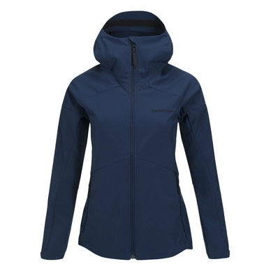 Jas Peak Performance Women Adventure Hooded Jacket Thermal Blue