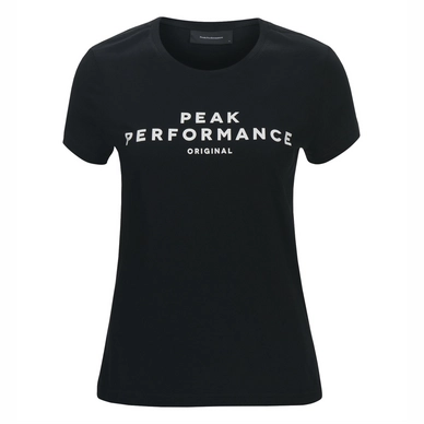 T-shirt Peak Performance Women Logo Tee Short-Sleeved Black