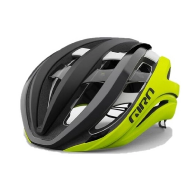 Fietshelm Giro Aether Spherical MIPS Black Fade Highlight Yellow