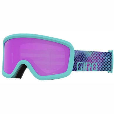 Skibril Giro Junior Chico 2.0 Screaming Teal Chroma Dot Amber Pink