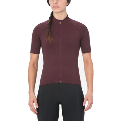 Fietsshirt Giro Women New Road Jersey Ox Blood Heather