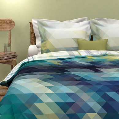Dekbedovertrek Heckett & Lane Pure Cotton Mike Azure Blue Katoen
