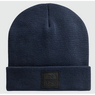 Muts North Sails Men Recycled Blended Cotton Beanie Navy Blue
