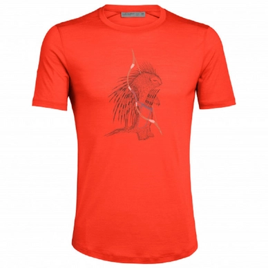 T-Shirt Icebreaker Men Spector SS Crewe TBC Lava