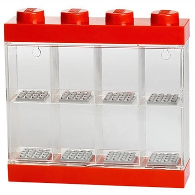 Opbergbox Lego Minifiguren Rood 8-delig