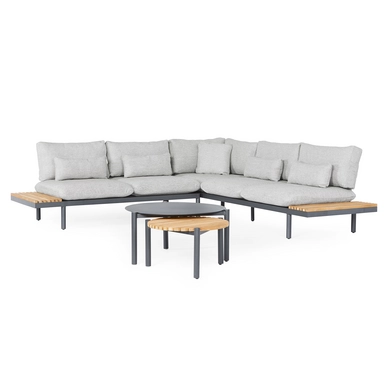 Loungeset Suns Tondo Large 3 Seater Corner MRG /Soft Grey