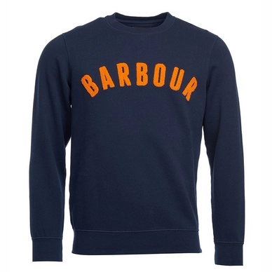 Jumper Barbour Men Prep Logo Crew Navy