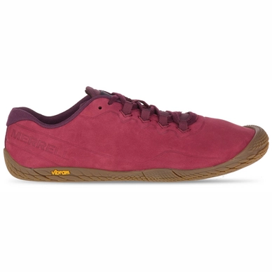 Barefoot Schoen Merrell Women Vapor Glove 3 Luna Leather Pomegranate