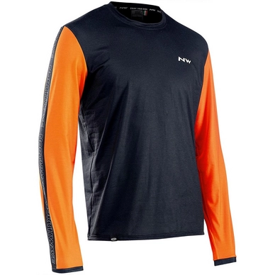 Fietsshirt Northwave Men Xtrail Jersey LS Black Orange