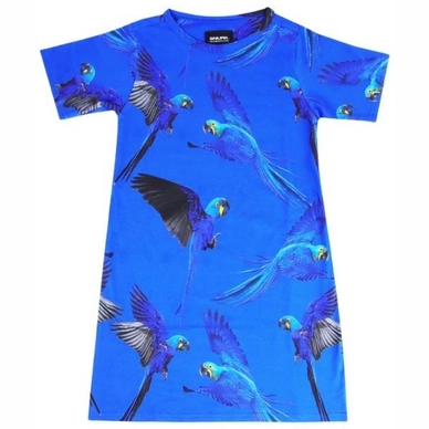 T-Shirt Dress SNURK Kids Blue Parrot