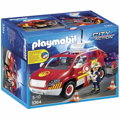 Playmobil Brandweercommandant Met Dienstwagen 5364
