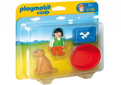 Playmobil 1.2.3. Meisje Met Haar Hond 6769