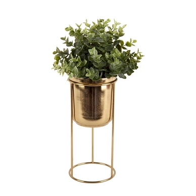 Bloempot PT Living Tub On Stand Iron Antique Gold
