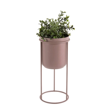 Bloempot PT Living Tub On Stand Iron Faded Pink