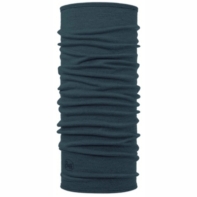 Nekwarmer Buff Midweight Merino Wool Dusty Blue Melange