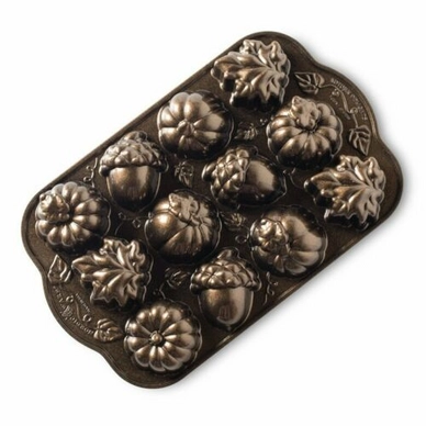 Muffinvorm Nordic Ware Autumn Delight Bronze