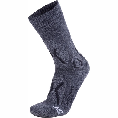Wandelsok Uyn Men Trekking Winter Merino Anthracite Melange Black