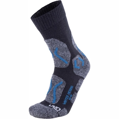 Chaussettes de Marche Uyn Men Trekking Winter Merino Anthracite Melange Petrol Blue