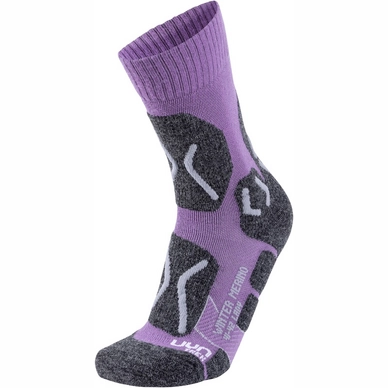 Chaussettes de Marche Uyn Women Trekking Winter Merino Violet Pearl Grey