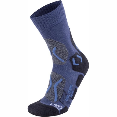 Chaussettes de Marche Uyn Men Trekking Cool Merino Denim Blue Indigo