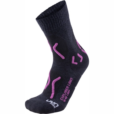 Chaussettes de Marche Uyn Women Trekking Explorer Light Charcoal Purple