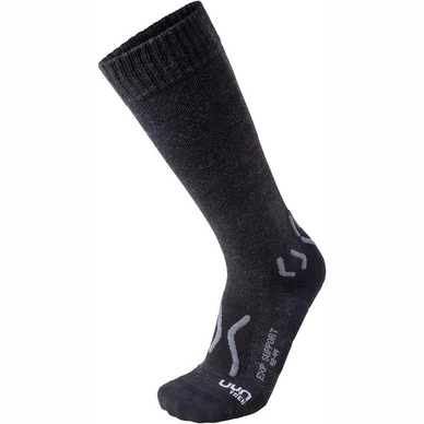 Wandersocke Uyn Trekking Explorer Support Black Melange Anthracite Herren