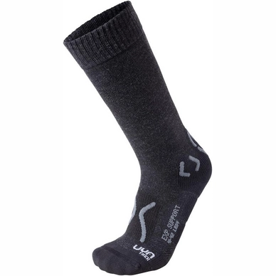 Walking Socks Uyn Women Trekking Explorer Support Black Melange Anthracite