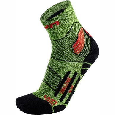 Sokken Uyn Men Run Trail Challenge Yellow Fluo Melange Red