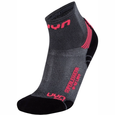 Socks Uyn Women Run Superleggera Silver Coral Fluo