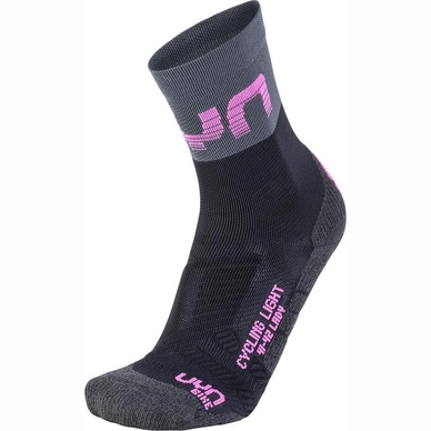 Chaussette de Cyclisme Uyn Femmes Cyclisme Noir Gris Léger Rose Violet