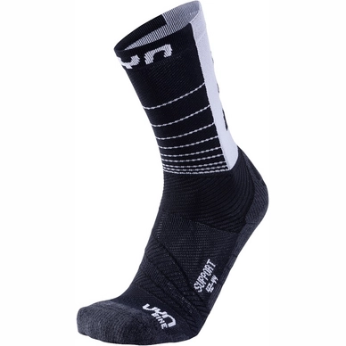 Fietssok Uyn Men Cycling Support Black White