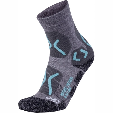 Chaussettes de Marche Uyn Women Trekking Nature Merino Light Grey Water Green