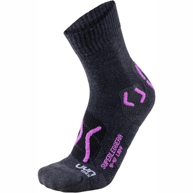 Chaussettes de Marche Uyn Women Trekking Superleggera Anthracite Violet