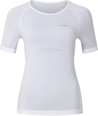 Ondershirt Odlo Womens S/S Crew Neck Evolution X-Light White