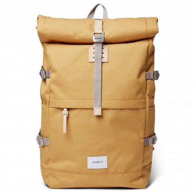 Rugzak Sandqvist Bernt Yellow With Natural Leather