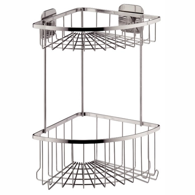 Shower Caddy Kela Arona Corner Silver Shining