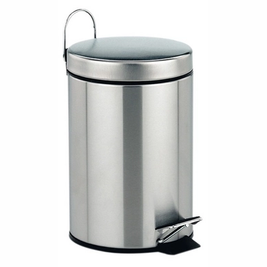 Prullenbak Kela Torre Pedaal 5L Silver Matt