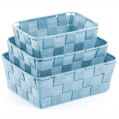 Basket Kela Alvaro Freeze Blue (set of 3)