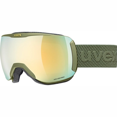 Skibril Uvex Unisex Downhill 2100 CV S2 Croco Mat / Gold Green