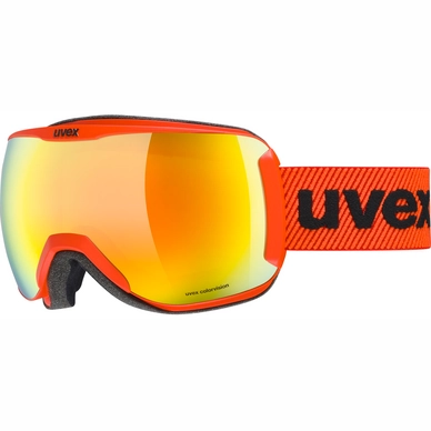 Skibril Uvex Unisex Downhill 2100 CV S2 Fierce Red Mat / Orange Green